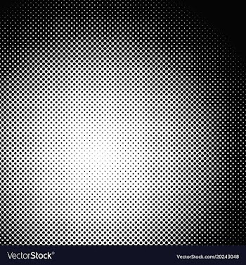 Geometrical halftone dot pattern background vector image
