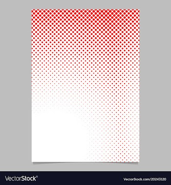 Geometrical halftone dot pattern page template vector image