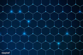 Geometrical honeycomb patterned blue background vector | Free  vector - 2340514