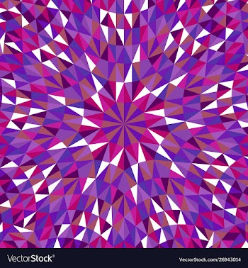 Geometrical hypnotic abstract circular pattern vector image