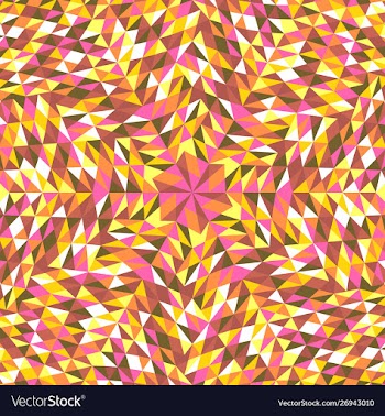 Geometrical hypnotic abstract polygonal mosaic vector image