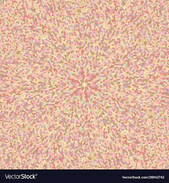 Geometrical hypnotic circular tiled mosaic vector image