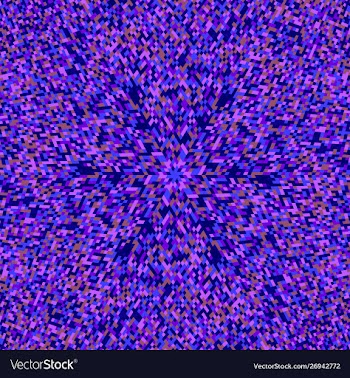 Geometrical hypnotic circular tiled mosaic vector image