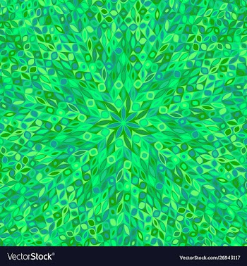 Geometrical hypnotic circular tiled pattern vector image