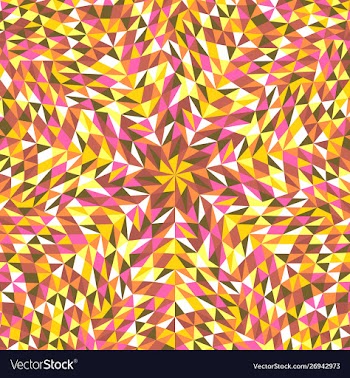 Geometrical hypnotic colorful circular tiled vector image