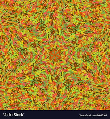 Geometrical hypnotic colorful tiled mosaic vector image