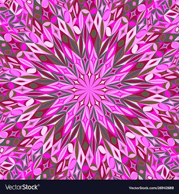 Geometrical hypnotic dynamic round tiled mosaic vector image