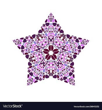 Geometrical isolated colorful gemstone ornament vector image