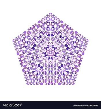 Geometrical isolated ornate abstract colorful vector image