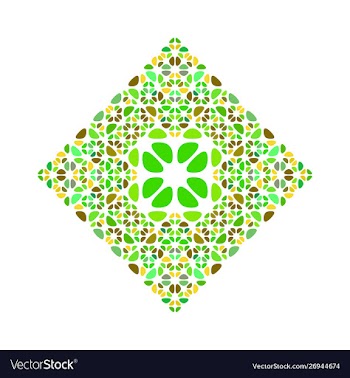 Geometrical isolated ornate abstract gemstone vector image