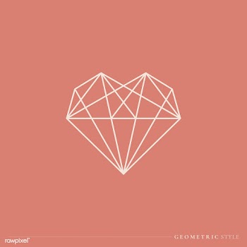 Geometrical lined heart | Free stock vector - 842967