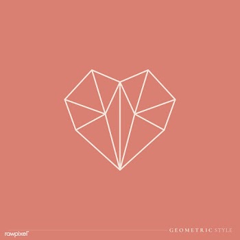 Geometrical lined heart | Free stock vector - 842996