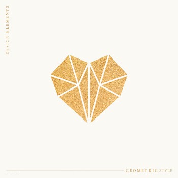 Geometrical lined heart | Free stock vector - 843014
