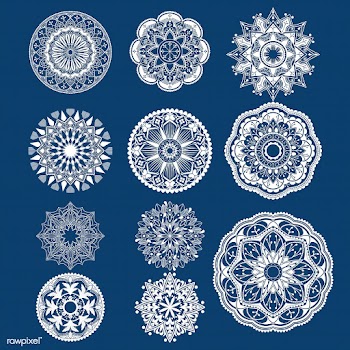 Geometrical mandala badges | Free stock vector - 563170
