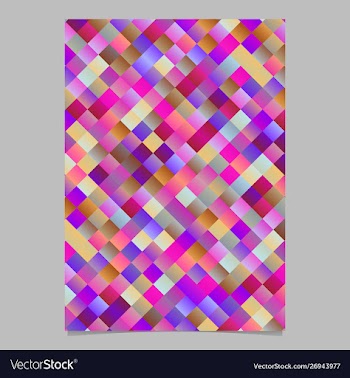 Geometrical modern abstract diagonal square flyer vector image