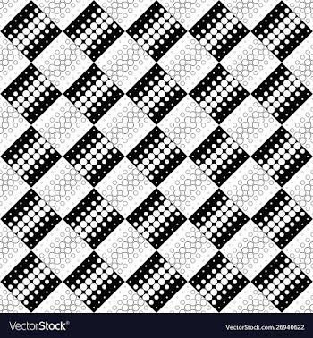 Geometrical monochrome abstract circle pattern vector image