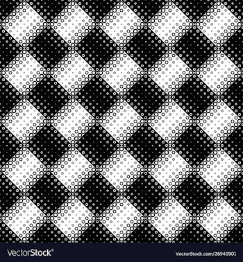 Geometrical monochrome abstract ring pattern vector image
