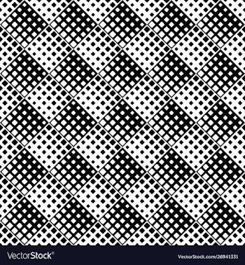 Geometrical monochrome diagonal square pattern vector image