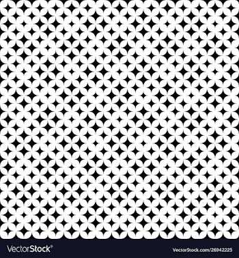 Geometrical monochrome seamless abstract star vector image