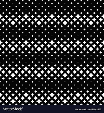 Geometrical monochrome seamless abstract star vector image