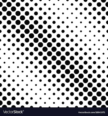 Geometrical monochrome seamless circle pattern vector image