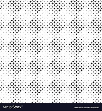 Geometrical monochrome seamless star pattern vector image