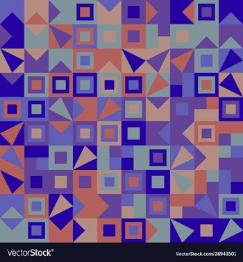 Geometrical mosaic pattern background - abstract vector image