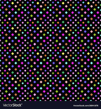 Geometrical multicolor seamless square pattern vector image