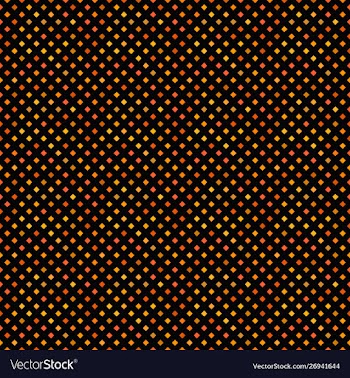 Geometrical orange diagonal square pattern vector image