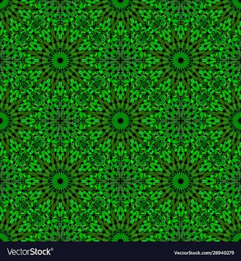 Geometrical oriental bohemian kaleidoscope vector image
