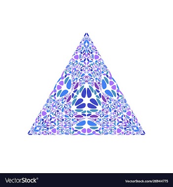 Geometrical ornate abstract colorful floral vector image