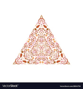 Geometrical ornate abstract floral ornament vector image