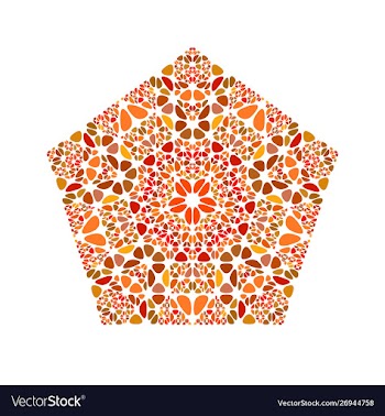 Geometrical ornate colorful floral mosaic vector image