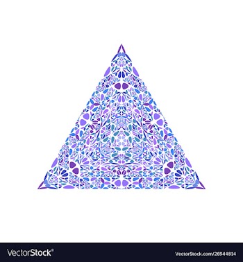 Geometrical ornate colorful floral ornament vector image