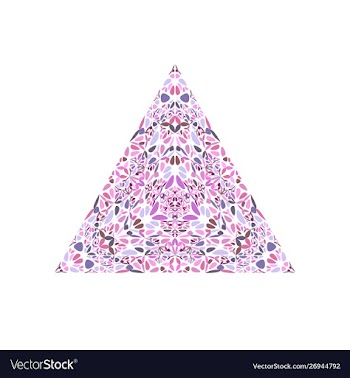 Geometrical ornate colorful isolated abstract vector image