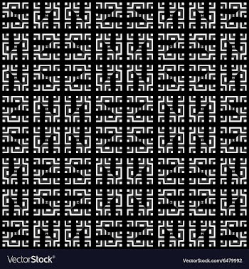 Geometrical pattern black and white color vector image