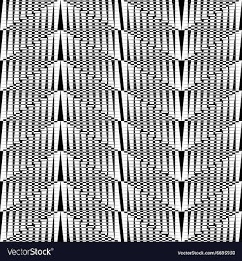Geometrical pattern black and white color vector image