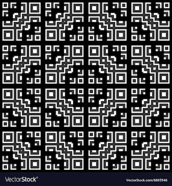 Geometrical pattern black and white color vector image