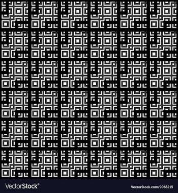 Geometrical pattern black and white color vector image