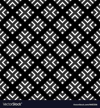 Geometrical pattern black and white color vector image