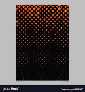 Geometrical pattern brochure design - mosaic tile vector image