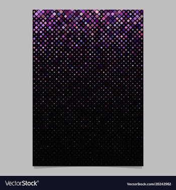Geometrical pattern brochure design - mosaic tile vector image