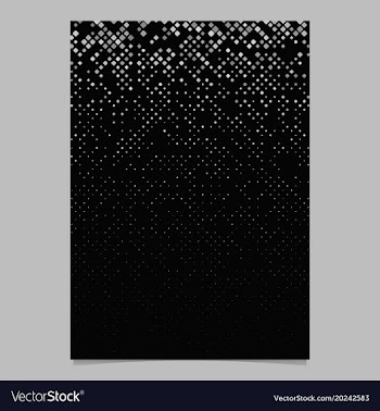 Geometrical pattern brochure template - mosaic vector image