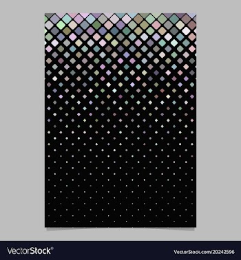 Geometrical pattern brochure template - mosaic vector image