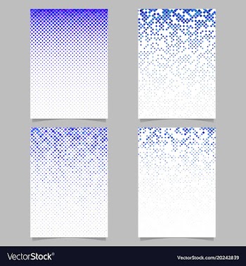 Geometrical pattern flyer design - tiled mosaic vector image