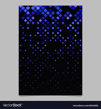 Geometrical pattern flyer design - tiled mosaic vector image
