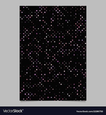 Geometrical pentagram pattern brochure background vector image