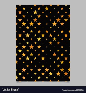 Geometrical pentagram pattern brochure background vector image