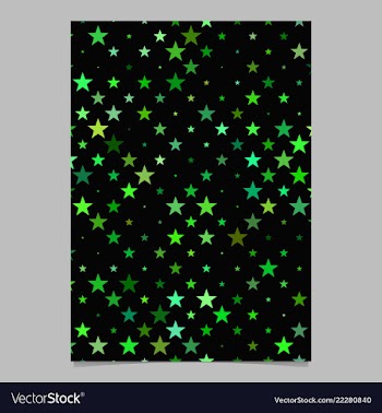 Geometrical pentagram pattern poster template vector image