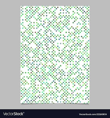 Geometrical pentagram star pattern background vector image